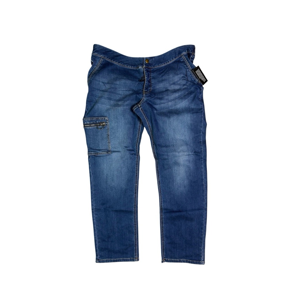 d & co. Adaptive Comfy Cargo Pocket Wheelchair Jeans